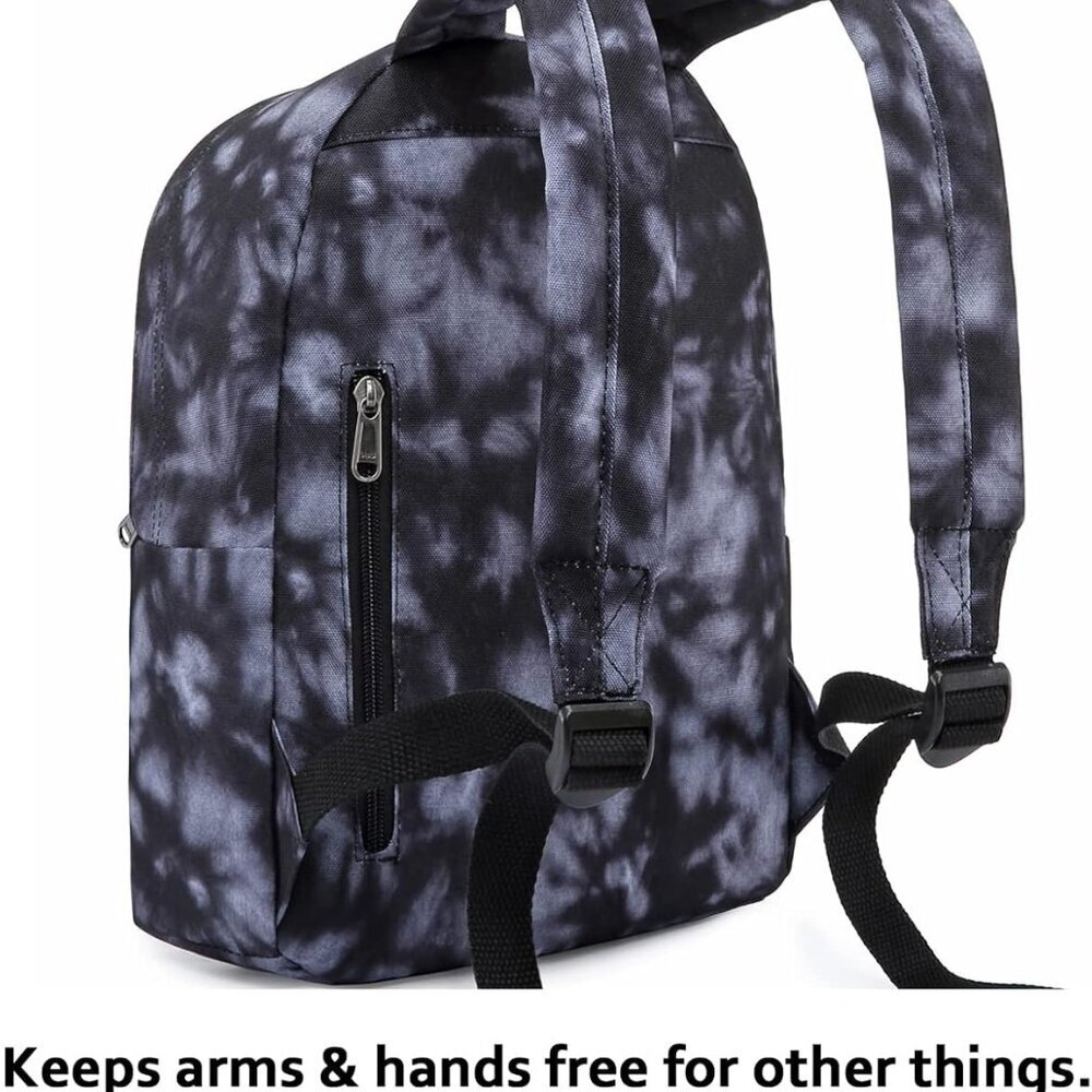 Mini Backpack Water-Resistant Patterned Small Day… - image 4